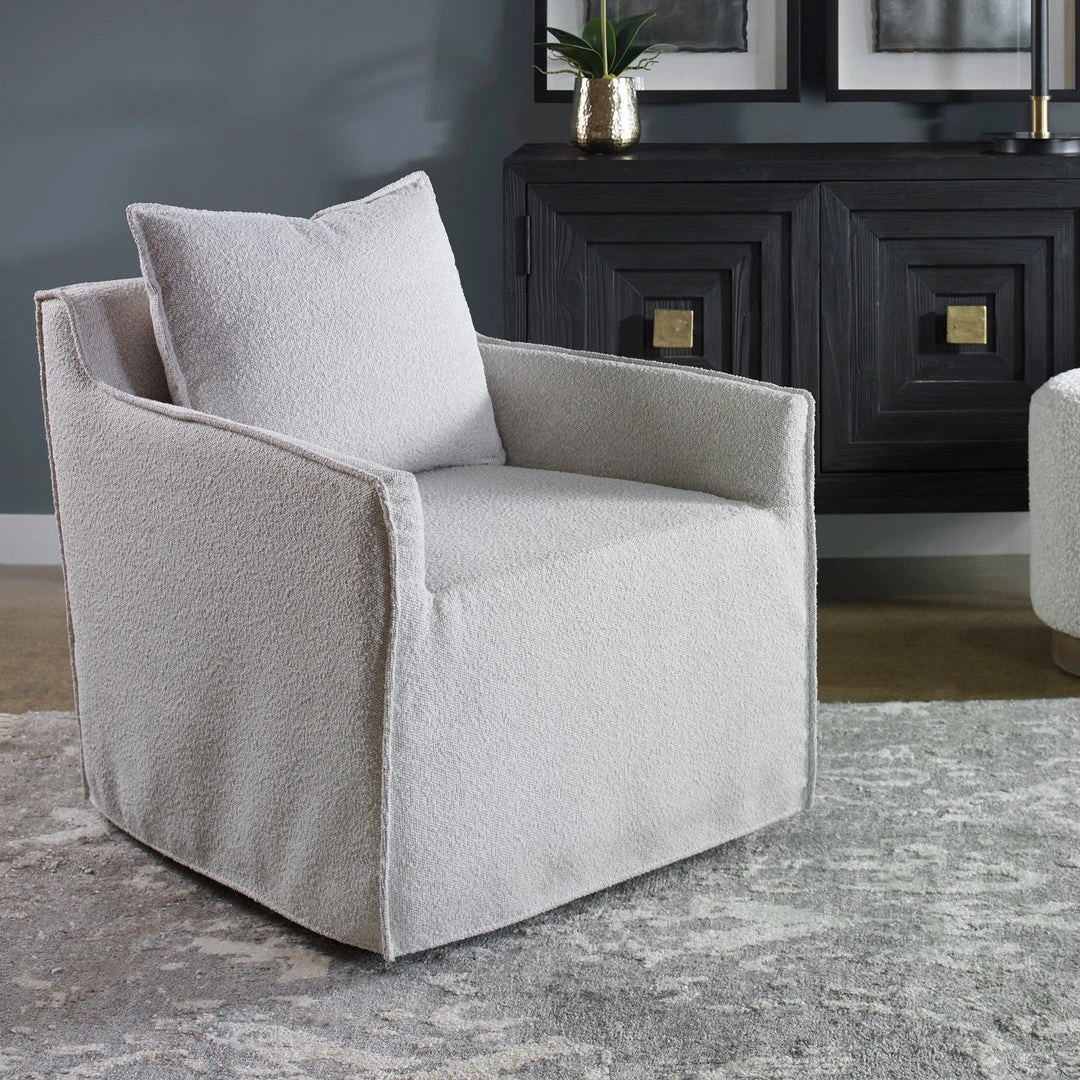 Uttermost Welland Gray Swivel Chair 4 Uttermost Welland Gray Swivel Chair