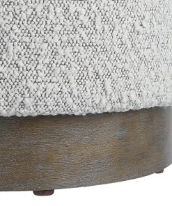 Uttermost Avila Light Gray Ottoman LIVING ROOM