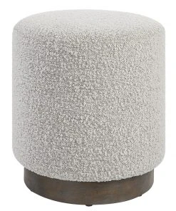 Uttermost Avila Light Gray Ottoman LIVING ROOM
