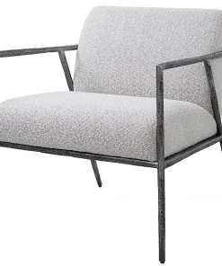 Uttermost Brisbane Light Gray Accent Chair LIVING ROOM 11 Uttermost Brisbane Light Gray Accent Chair LIVING ROOM