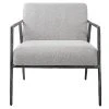 Uttermost Brisbane Light Gray Accent Chair LIVING ROOM