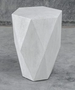 Uttermost Volker White Side Table Side & End Tables