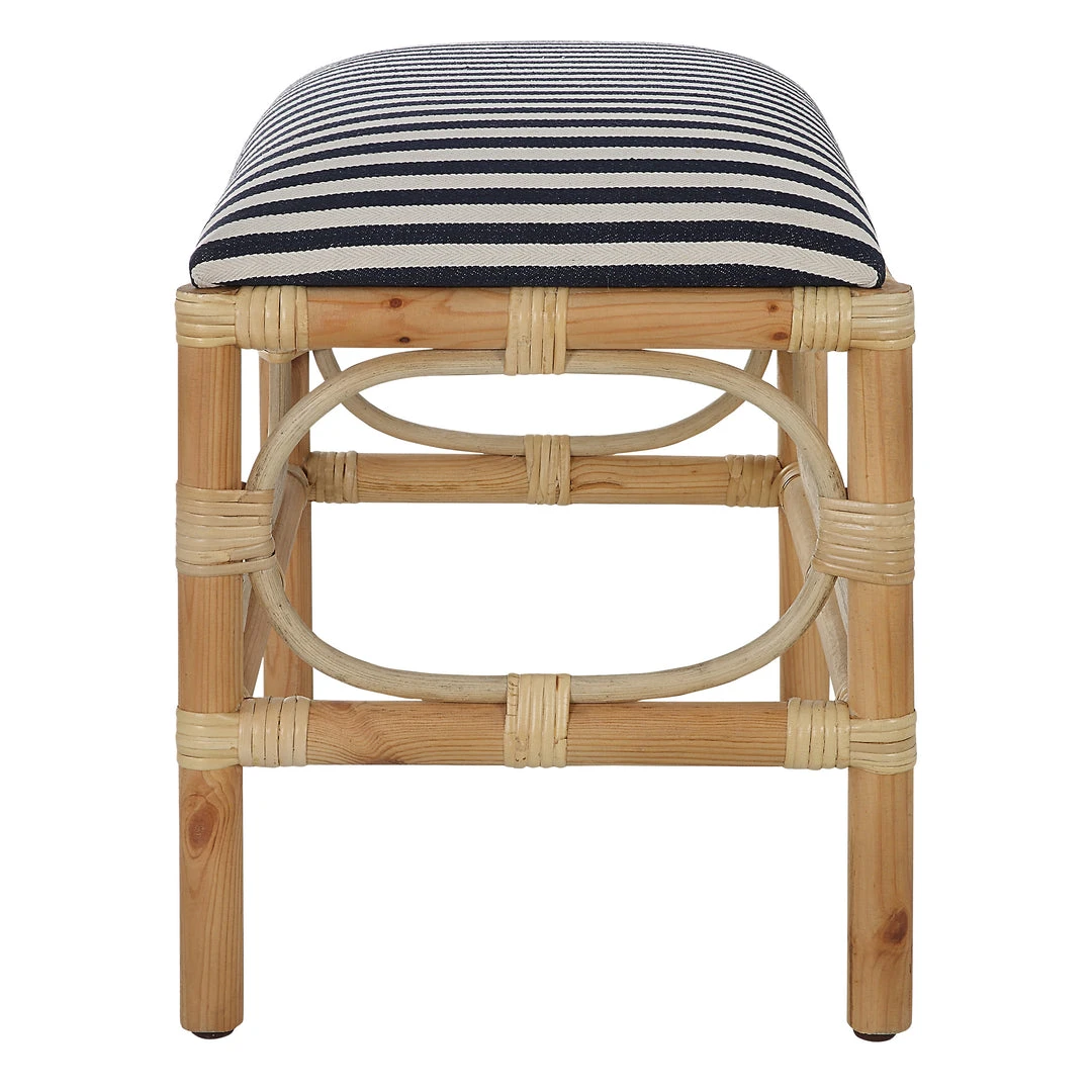 Uttermost Laguna Small Striped Bench 6 Uttermost Laguna Small Striped Bench