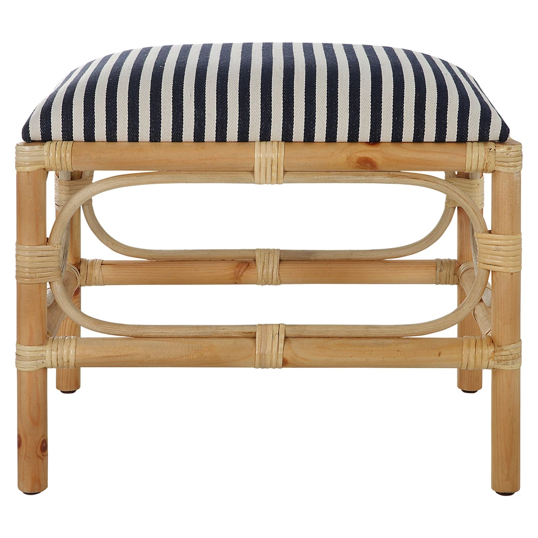 Uttermost Laguna Small Striped Bench 3 Uttermost Laguna Small Striped Bench