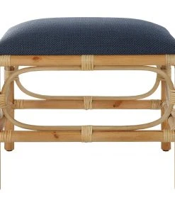 LIVING ROOM Uttermost Laguna Small Navy Bench