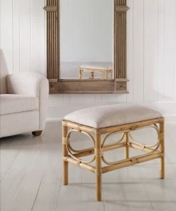 LIVING ROOM Uttermost Laguna Small White Bench 9 LIVING ROOM Uttermost Laguna Small White Bench