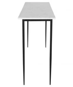 Uttermost Nightfall White Marble Console Table LIVING ROOM