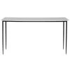 Uttermost Nightfall White Marble Console Table LIVING ROOM