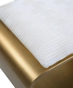 LIVING ROOM Uttermost Hoop Small Gold Bench 11 LIVING ROOM Uttermost Hoop Small Gold Bench