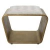LIVING ROOM Uttermost Hoop Small Gold Bench