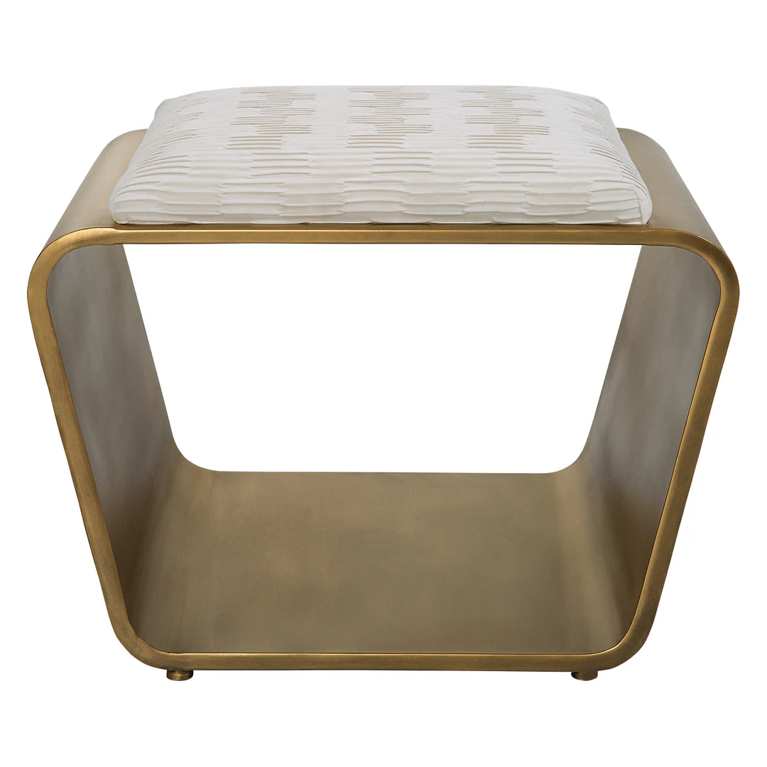 LIVING ROOM Uttermost Hoop Small Gold Bench 3 LIVING ROOM Uttermost Hoop Small Gold Bench