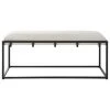 Uttermost Paradox Iron & Fabric Bench LIVING ROOM