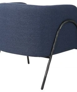 Uttermost Jacobsen Denim Barrel Chair LIVING ROOM