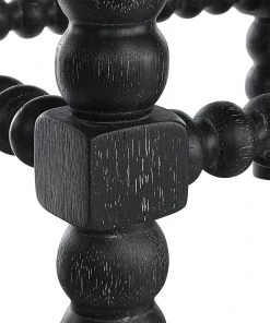 Bar & Counter Stools Uttermost Pryce Black Backless Counter Stool