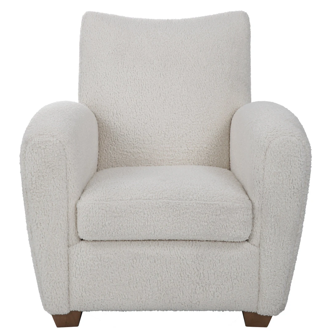LIVING ROOM Uttermost Teddy White Shearling Accent Chair 3 LIVING ROOM Uttermost Teddy White Shearling Accent Chair