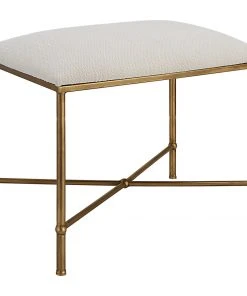Uttermost Avenham Small Gold Framed Bench