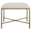 Uttermost Avenham Small Gold Framed Bench