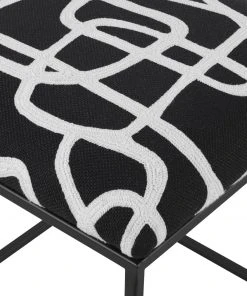 Uttermost Twists And Turns Fabric Accent Stool Benches, Ottomans & Poufs