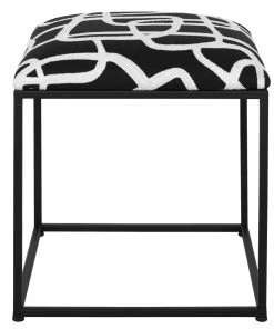 Uttermost Twists And Turns Fabric Accent Stool Benches, Ottomans & Poufs