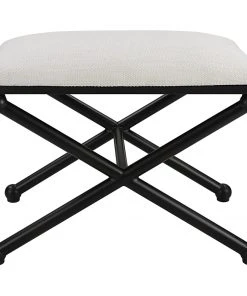 Uttermost Andrews White Small Bench