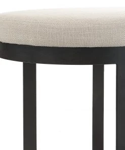 Benches, Ottomans & Poufs Uttermost Infinity Black Accent Stool 12 Benches, Ottomans & Poufs Uttermost Infinity Black Accent Stool