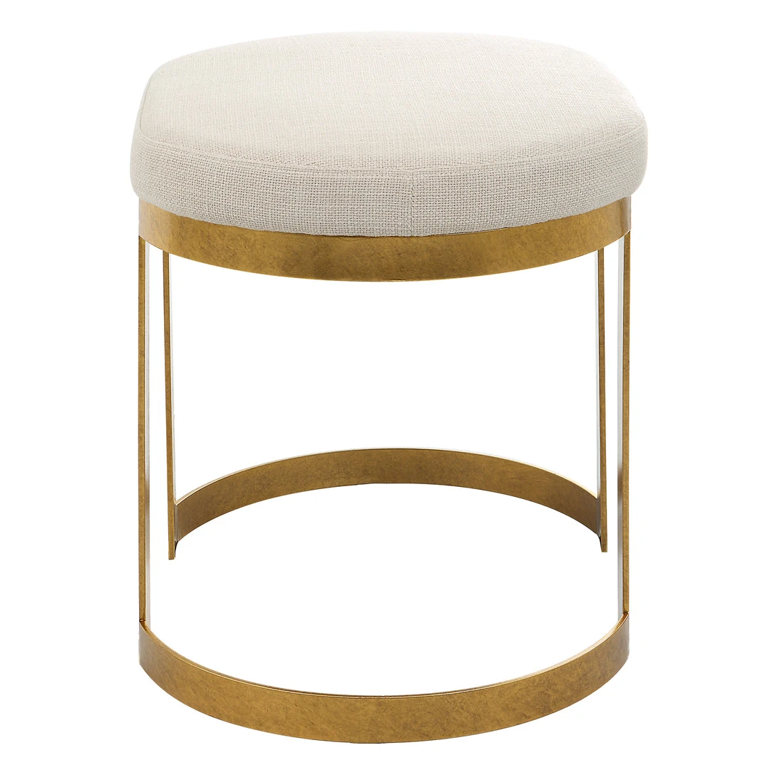 Benches, Ottomans & Poufs Uttermost Infinity Gold Accent Stool 6 Benches, Ottomans & Poufs Uttermost Infinity Gold Accent Stool