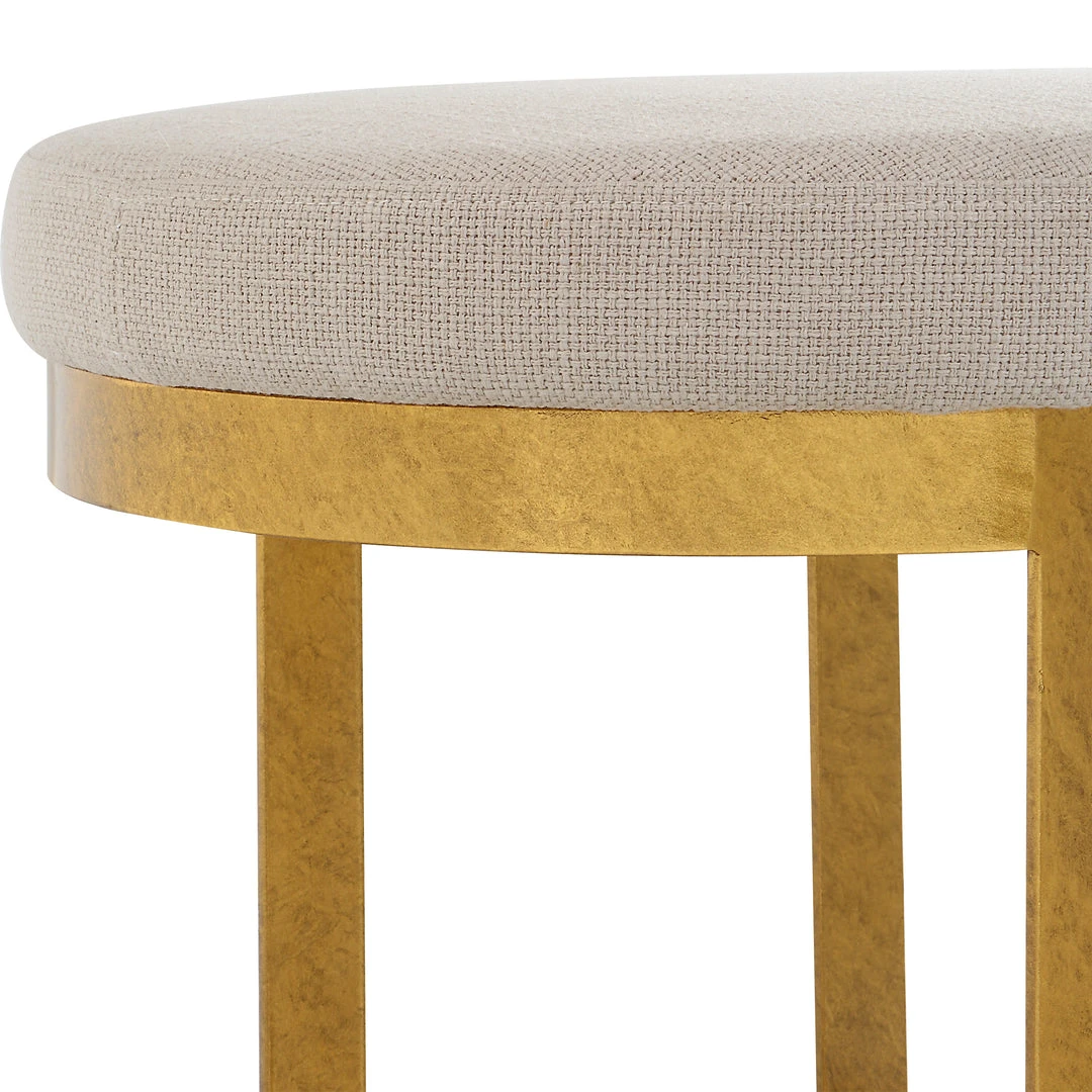 Benches, Ottomans & Poufs Uttermost Infinity Gold Accent Stool 7 Benches, Ottomans & Poufs Uttermost Infinity Gold Accent Stool