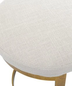 Benches, Ottomans & Poufs Uttermost Infinity Gold Accent Stool 13 Benches, Ottomans & Poufs Uttermost Infinity Gold Accent Stool