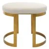 Benches, Ottomans & Poufs Uttermost Infinity Gold Accent Stool 1 Benches, Ottomans & Poufs Uttermost Infinity Gold Accent Stool