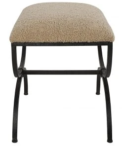 Uttermost Hacienda Plush Latte Small Bench 11 Uttermost Hacienda Plush Latte Small Bench