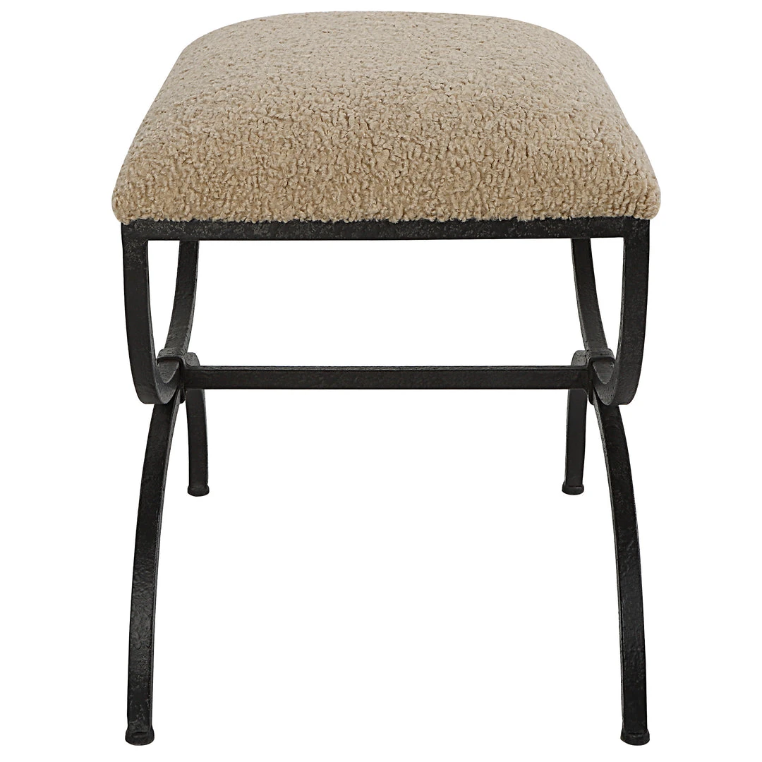 Uttermost Hacienda Plush Latte Small Bench 6 Uttermost Hacienda Plush Latte Small Bench