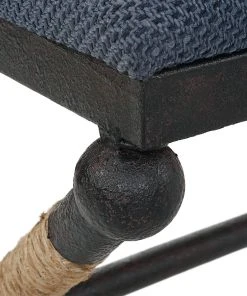 LIVING ROOM Uttermost Firth Rustic Navy Bench