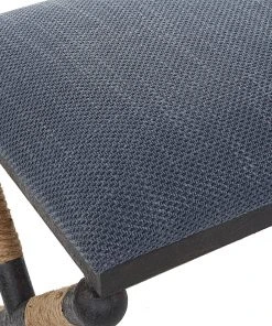 LIVING ROOM Uttermost Firth Rustic Navy Bench