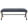 LIVING ROOM Uttermost Firth Rustic Navy Bench
