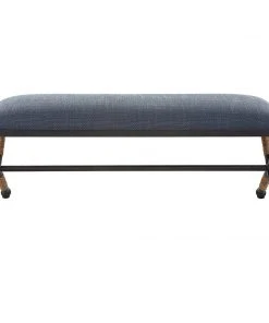 LIVING ROOM Uttermost Firth Rustic Navy Bench