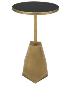 Side & End Tables Uttermost Comet Geometric Bronze Accent Table