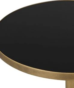 Side & End Tables Uttermost Comet Geometric Bronze Accent Table