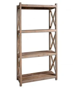 LIVING ROOM Uttermost Stratford Reclaimed Wood Etagere