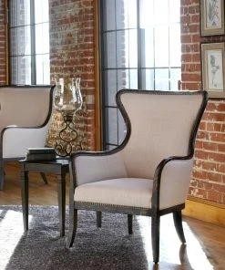 LIVING ROOM Uttermost Sandy Wing Back Armchair 13 LIVING ROOM Uttermost Sandy Wing Back Armchair