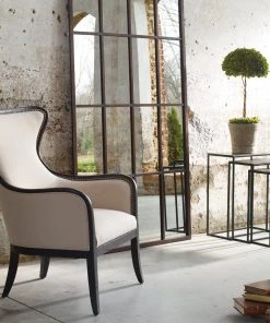 LIVING ROOM Uttermost Sandy Wing Back Armchair 10 LIVING ROOM Uttermost Sandy Wing Back Armchair
