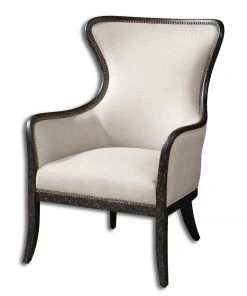 LIVING ROOM Uttermost Sandy Wing Back Armchair