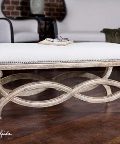 Uttermost Karline Natural Linen Bench