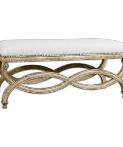 Uttermost Karline Natural Linen Bench