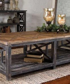 Uttermost Spiro Reclaimed Wood Cocktail Table LIVING ROOM
