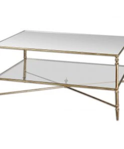 Uttermost Henzler Mirrored Glass Coffee Table