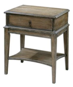 Side & End Tables Uttermost Hanford Weathered Side Table