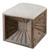 Uttermost Jia Wooden Ottoman LIVING ROOM