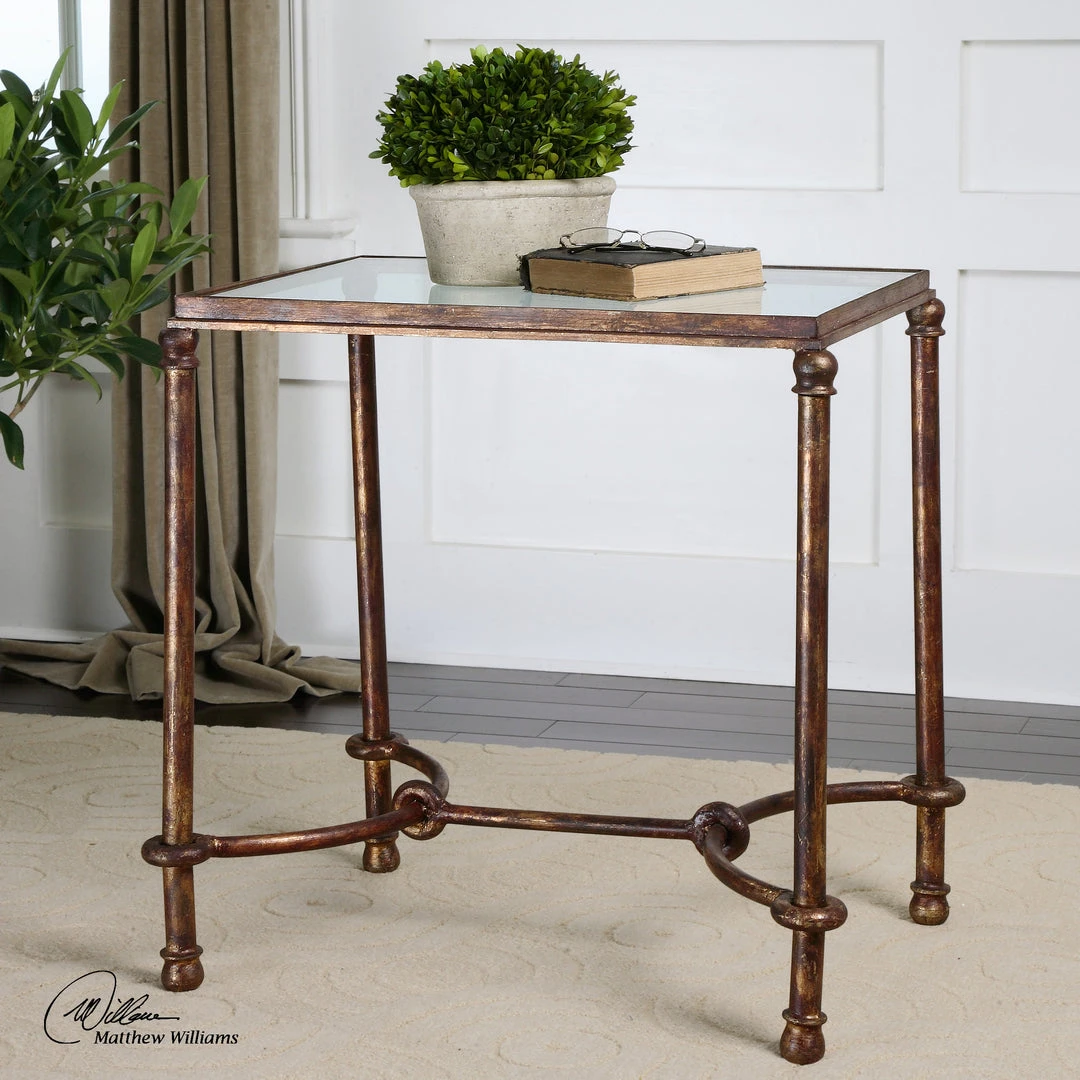 LIVING ROOM Uttermost Warring Iron End Table 4 LIVING ROOM Uttermost Warring Iron End Table