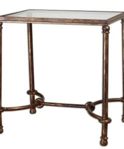 LIVING ROOM Uttermost Warring Iron End Table