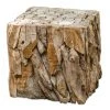 Side & End Tables Uttermost Teak Root Bunching Cube